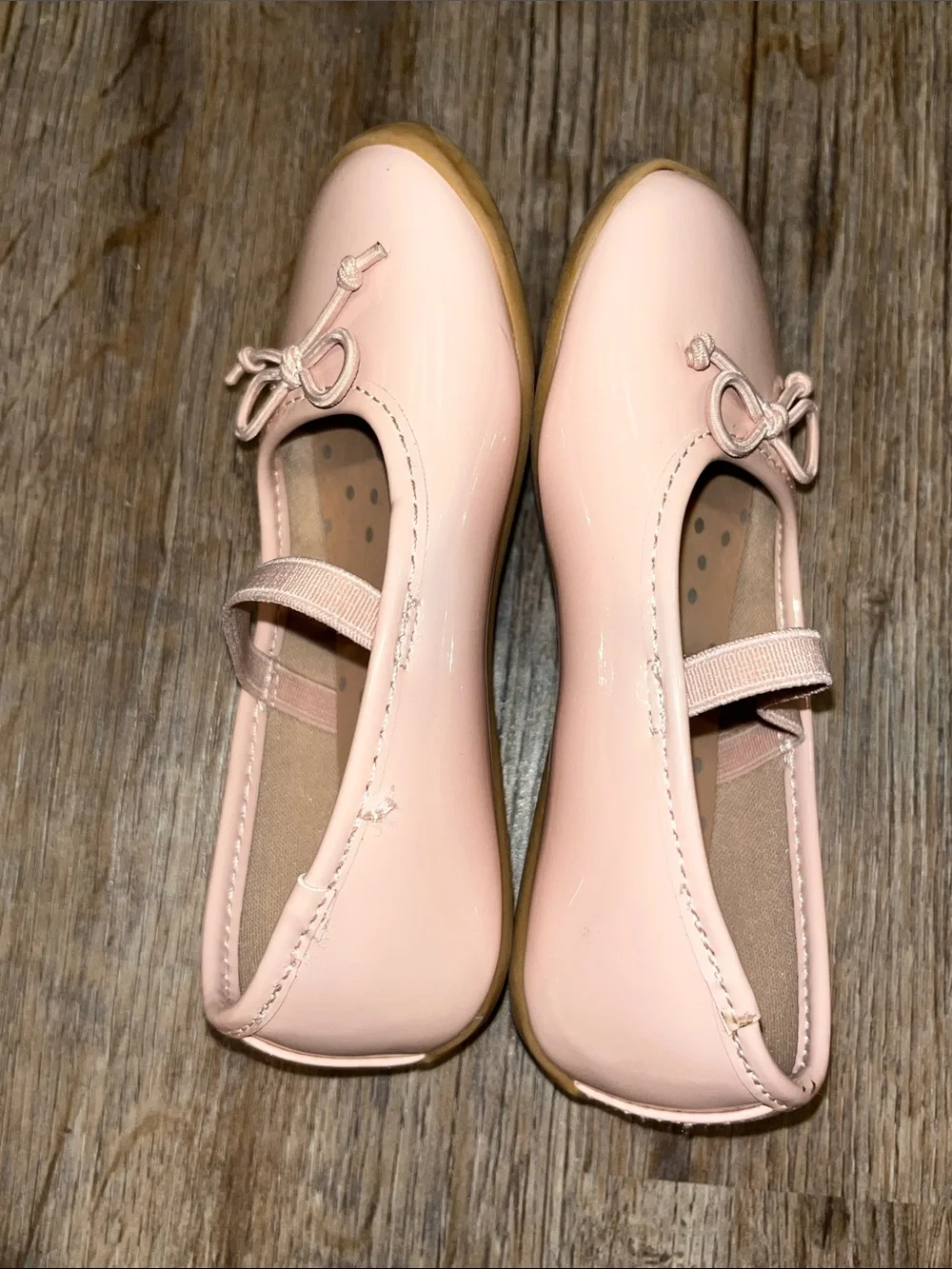 wonder nation Light Pink Patent Mary Jane Flats with Bow